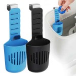 Sleek Multifunctional Hanging Toilet Tank Caddy Adjustable Bathroom Holder Deodorant Cleaning Tablets Storage Rack