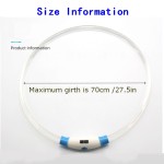 Long Battery Life LED Dog Collar Rechargeable Working Mode More Lighter Softer Max 70cm Night Safety Flashing Glow Anti Lost