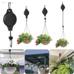 Sleek NexaHome Adjustable Retractable Plant Pulley Hanger Hook Hanging Flower Baskets Garden Pots Bird Feeder Outdoor Decor xkdae