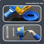 High Quality Air Cannon Soap Bubble Gun Novelty Toys Kids Outdoor Play Machine Handheld Multi Hole Interactive Maker Fun