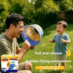 High Quality Air Cannon Soap Bubble Gun Novelty Toys Kids Outdoor Play Machine Handheld Multi Hole Interactive Maker Fun