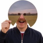 Eye-catching Mirror Face Mask Hilarious Effect Lightweight Design Perfect Prank Party Gag Gift Lovers