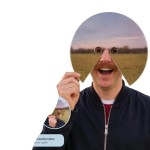 Eye-catching Mirror Face Mask Hilarious Effect Lightweight Design Perfect Prank Party Gag Gift Lovers