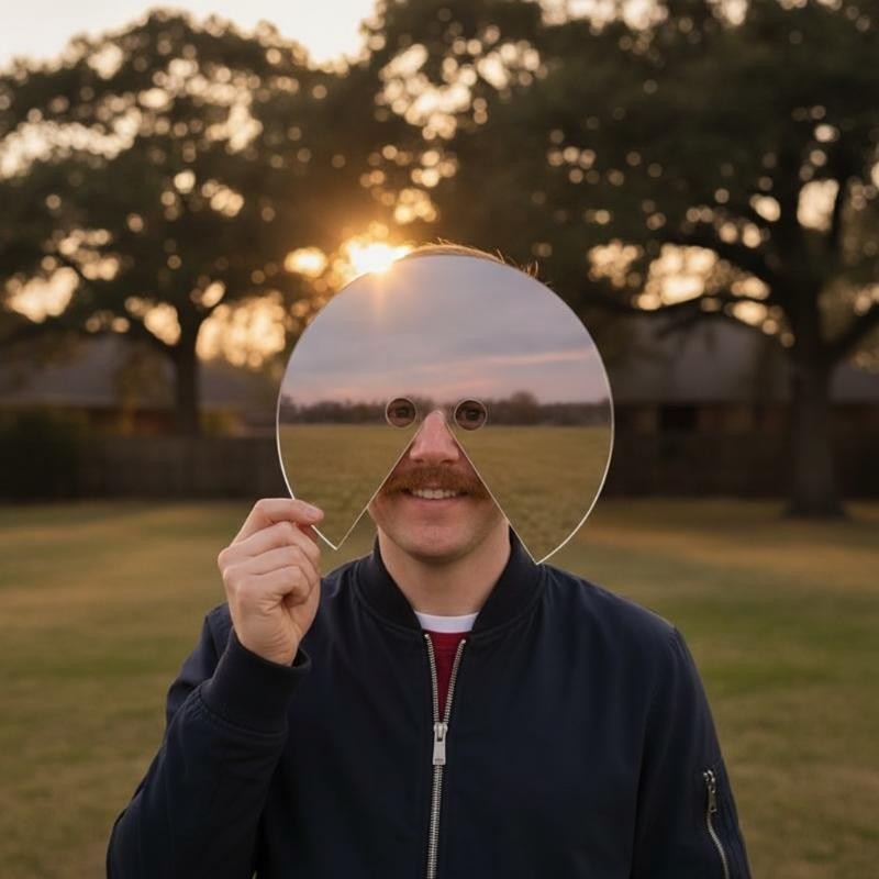 Eye-catching Mirror Face Mask Hilarious Effect Lightweight Design Perfect Prank Party Gag Gift Lovers