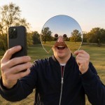 Eye-catching Mirror Face Mask Hilarious Effect Lightweight Design Perfect Prank Party Gag Gift Lovers