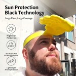 Sparkling Eye atching Hand Shaped Sun Hat Trendy 3D Interesting Adjustable Headband Novel Photo Props Camping Beach Party Travel