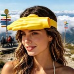 Sparkling Eye atching Hand Shaped Sun Hat Trendy 3D Interesting Adjustable Headband Novel Photo Props Camping Beach Party Travel