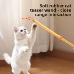 Interactive Cat Toy 2-in-1 Retractable Teaser Tickling Massaging Kittens Relieve Boredom Pet Products