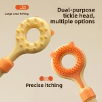 Interactive Cat Toy 2-in-1 Retractable Teaser Tickling Massaging Kittens Relieve Boredom Pet Products