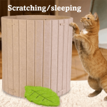 Soft Fun Felt Cave Cat House Tree Hole Semi-enclosed Scratching Post Wear-resistant Foldable Bed sleeping