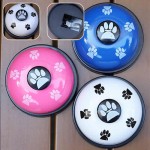 High Quality Cat Dog Trainer Pet Toys Bell Interactive Toy Called Dinner Small Bells Footprint Ring Feeding Reminder Teddy