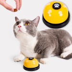 High Quality Cat Dog Trainer Pet Toys Bell Interactive Toy Called Dinner Small Bells Footprint Ring Feeding Reminder Teddy