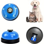 High Quality Cat Dog Trainer Pet Toys Bell Interactive Toy Called Dinner Small Bells Footprint Ring Feeding Reminder Teddy