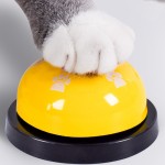 High Quality Cat Dog Trainer Pet Toys Bell Interactive Toy Called Dinner Small Bells Footprint Ring Feeding Reminder Teddy