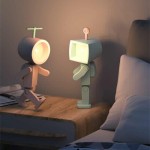 Secure Grip LED Night Lights Magnetic AG Battery Nights Lamp Children Bedroom Bedside Desk Decorations Astronauts Mini Light
