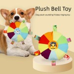 Lightweight Plush Disc Dog Toy Sound Making Bite Resistant Teeth Grinding Boredom Relief Self Fun Energy Consuming Pet Chew