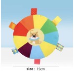 Lightweight Plush Disc Dog Toy Sound Making Bite Resistant Teeth Grinding Boredom Relief Self Fun Energy Consuming Pet Chew