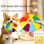 Lightweight Plush Disc Dog Toy Sound Making Bite Resistant Teeth Grinding Boredom Relief Self Fun Energy Consuming Pet Chew