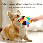 Lightweight Plush Disc Dog Toy Sound Making Bite Resistant Teeth Grinding Boredom Relief Self Fun Energy Consuming Pet Chew