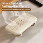 Waterproof Ergonomic Under Desk Foot Rest Massage Rollers Portable Adjustable Height Stool Home Office Orthopedic Leg Riser