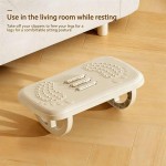 Waterproof Ergonomic Under Desk Foot Rest Massage Rollers Portable Adjustable Height Stool Home Office Orthopedic Leg Riser