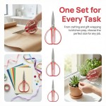 Sturdy Heavy Duty Multipurpose Scissors Size High-Carbon Steel Built-in Opener Non-Slip Grip Kitchen Crafting Gardening