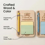Washable Creative Wooden Memo Clip Holder Office Desk Decor School Gift Supplies