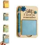 Washable Creative Wooden Memo Clip Holder Office Desk Decor School Gift Supplies