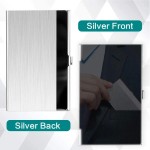 Stackable Premium Ultra thin Stainless Steel Business Card Holder Silver Metal Pocket Case Men Women Simple Design Wallet