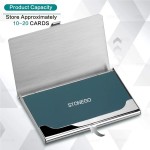 Stackable Premium Ultra thin Stainless Steel Business Card Holder Silver Metal Pocket Case Men Women Simple Design Wallet
