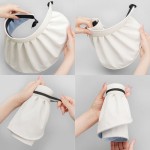 Durable Fashion Solid Color Sun Hat Women Summer Empty Large Brim UV Protection Foldable Fisherman Cap Girls Travel Outdoor