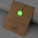 Eye-catching Natural stone luminous arrow water drop love cross pendant necklace hollow female Christmas giftfor girlfriend