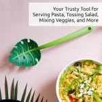 Dishwasher Safe Jungle Leaf Silicone Spaghetti Spoon Long Handle Noodle Colander Strainer Kitchen Cooking Gadget