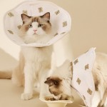 Fast Charging Cartoon Pet Elizabeth Circle Soft Anti-Bite Protective Cover Adjustable Bear Printing Cat Dog Grooming Dogs Cats