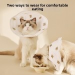 Fast Charging Cartoon Pet Elizabeth Circle Soft Anti-Bite Protective Cover Adjustable Bear Printing Cat Dog Grooming Dogs Cats