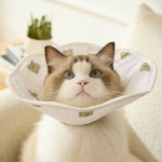 Fast Charging Cartoon Pet Elizabeth Circle Soft Anti-Bite Protective Cover Adjustable Bear Printing Cat Dog Grooming Dogs Cats