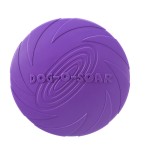 Sturdy Interactive Silicone Flying Saucer Toy Dogs Cats Chew Resistant Disc Pet Game Perfect Puppy Training Fun