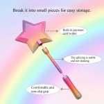 360 Degree Rotation 3D Printed Credit Card Wand Tap Pay Magic Fairy Starlight Tap-to-Pay Holder Fun Unique Creative Gift