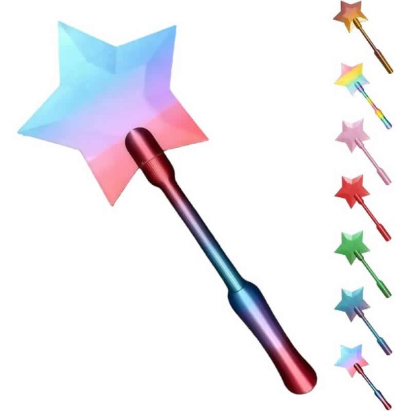 360 Degree Rotation 3D Printed Credit Card Wand Tap Pay Magic Fairy Starlight Tap-to-Pay Holder Fun Unique Creative Gift