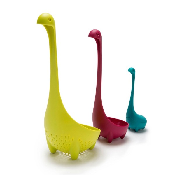 Heat Resistant Piece Creative Loch Ness Monster Soup Spoon Food Grade Plastic Cartoon Kitchen Cooking Utensil