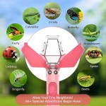 Adjustable Multifunctional Portable Insect Catcher Push Type Transparent Observer Box Bug Safe Release Mechanism Gift
