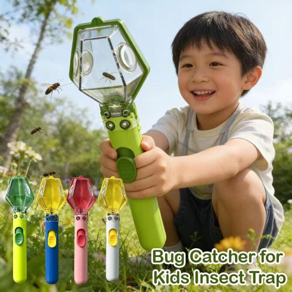 Adjustable Multifunctional Portable Insect Catcher Push Type Transparent Observer Box Bug Safe Release Mechanism Gift