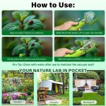 Adjustable Multifunctional Portable Insect Catcher Push Type Transparent Observer Box Bug Safe Release Mechanism Gift