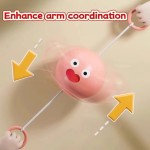 Safe 2-piece set luminous whistle ball rotating flash flywheel puzzle rope childhood creative decompression fitness toy
