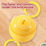 Safe 2-piece set luminous whistle ball rotating flash flywheel puzzle rope childhood creative decompression fitness toy