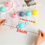 Safe 2-piece set luminous whistle ball rotating flash flywheel puzzle rope childhood creative decompression fitness toy