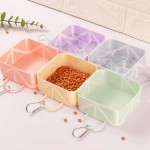 Modern Design Silicone Collapsible Pet Travel Bowl Portable Dog Cat Outdoor Food Water Camping Hiking On-the-Go Use