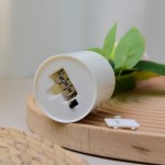 Safe Romantic Rose Table Lamp Simple Battery Operated Night Light Warm White Creative Bedroom Bedside Wedding Decor