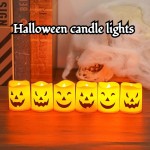 Premium LED Candle Light Battery Powered Pumpkin Skull Ghost Spooky Halloween Party Decora Ambiance Electronic Lights