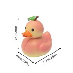 High Speed Pineapple Duck Resin Figurine Cute Tropical Fruit Statue Desk Home Decor